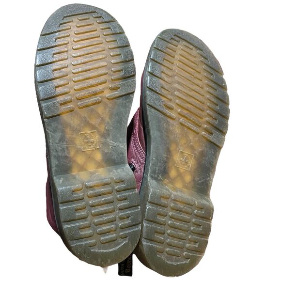 DOC MARTENS Mens 6 Vegan Leather Cherry Red, *Worn And Scuffed*‎ Distressed W 7 main image 7